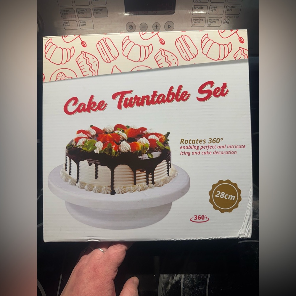 Cake Turntable Set - White